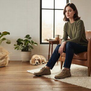 Twisted X Chukka Brown Burnished Nubuck Open Lace Low Profile Driving Moc SZ 7